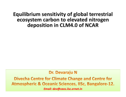 Equilibrium sensitivity of global terrestrial b l d i ecosystem carbon to