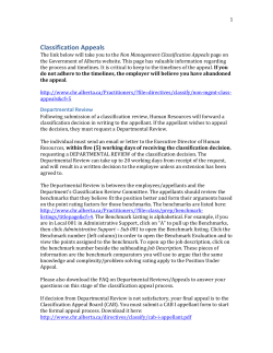 Classification Appeals
