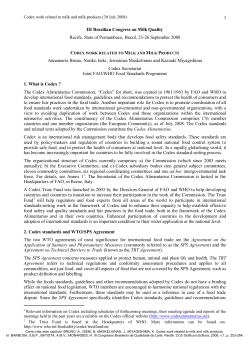 codex alimentarius commission