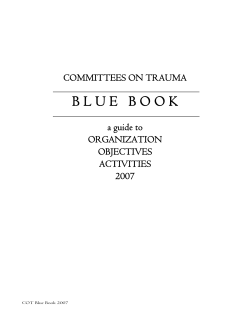2007 Committees on Trauma Blue Book
