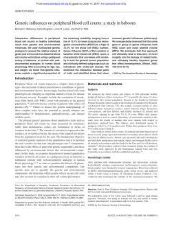 Genetic influences on peripheral blood cell counts: a