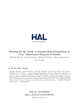 Phishing for the Truth: A Scenario