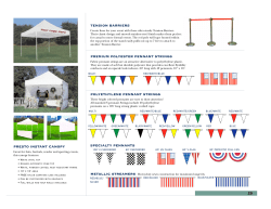 29 SPECIALTY PENNANTS PRESTO INSTANT CANOPY
