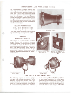 narrow-beam and wide-angle models