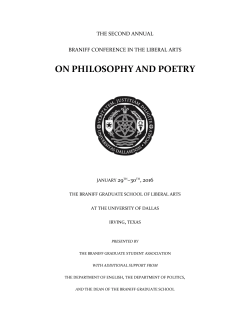on philosophy and poetry