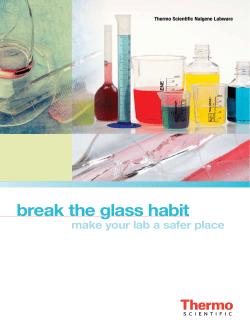 break the glass habit - Thermo Fisher Scientific