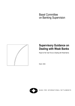 Supervisory Guidance on Dealing with Weak Banks