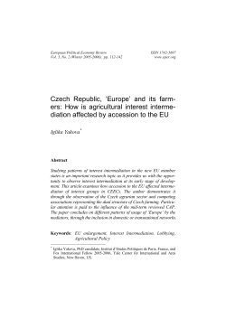 Czech Republic, `Europe` and its farm