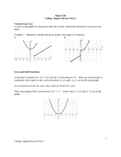 Chapter 1: Functions and other miscellaneous information