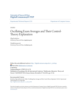 Oscillating Exam Averages and Their Control