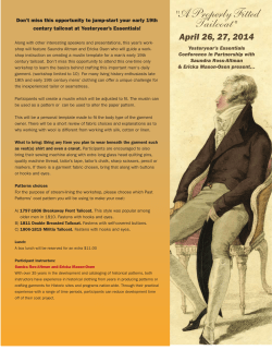 Tailcoat Workshop flyer