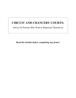 CIRCUIT AND CHANCERY COURTS - selegal.org