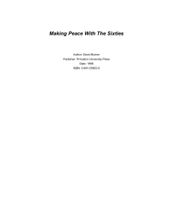 Making Peace With The Sixties