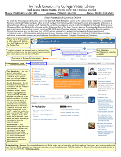 Britannica Encyclopedia Guide