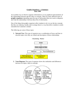 Graphic Organizer Examples