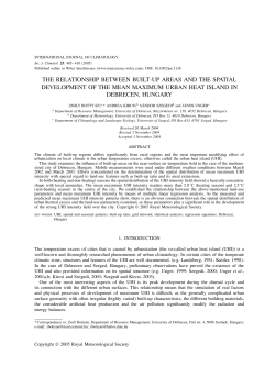 The relationship between built‐up areas and the spatial