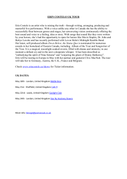 Erin Costelo Press Release