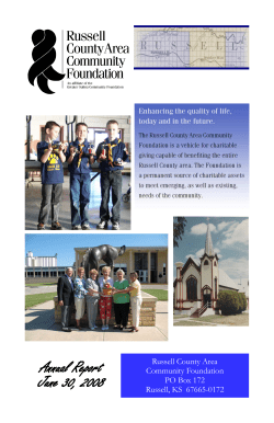 2008 RCACF Annual Report - Russell County Area Community