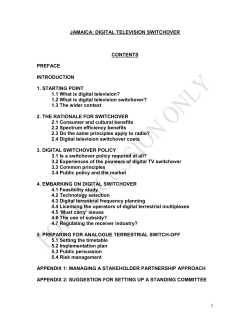 digital television switchover