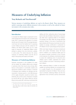 Measures of Underlying Inflation