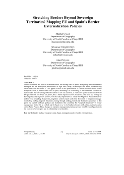 Stretching Borders Beyond Sovereign Territories?