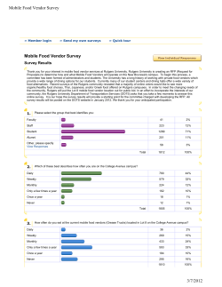 Mobile Food Vendor Survey - Rutgers Parking