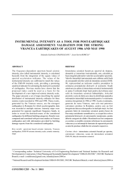 INSTRUMENTAL INTENSITY AS A TOOL FOR POST