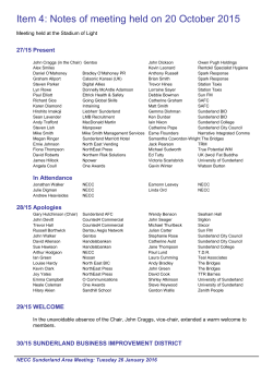 Item 4: Notes of meeting held on 20 October 2015