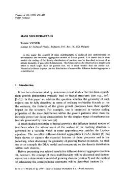 Physica A 168 (1990) 490-497 North-Holland MASS