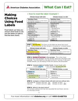 What Can I eat? - Diabetes Pro - American Diabetes Association