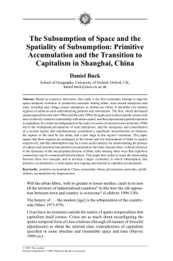 Buck, 2007. - UO Geography