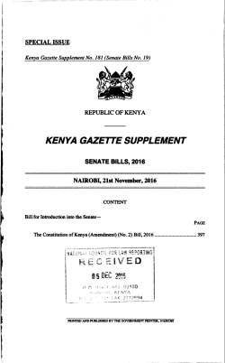 The Constitution of Kenya (Amendment)(N0.2) Bill, 2016