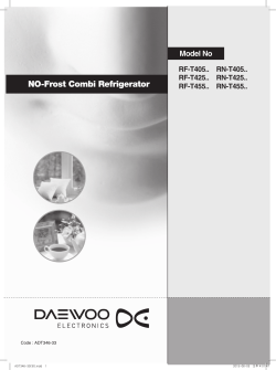 Manual - Daewoo Electronics