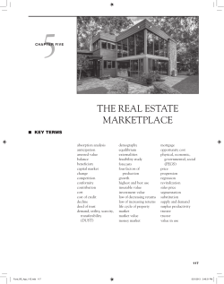 Chapter 5 - The Real Estate Marketplace