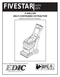 411TR 3 GALLON SELF-CONTAINED EXTRACTOR