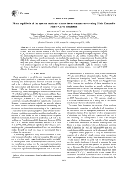 Phase equilibria of the system methane&ndash;ethane from temperature