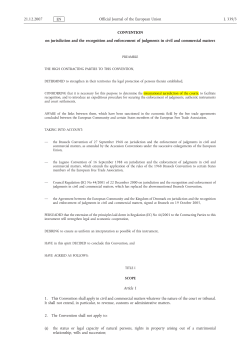 Lugano Convention - European Commission