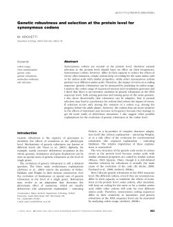 Genetic robustness and selection at the protein level for