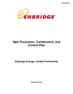 Spill Prevention, Containment, and Control Plan
