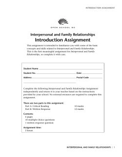 Introduction Assignment