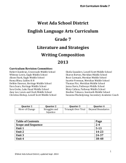 English 7 Curriculum