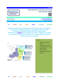 (ADP) News - Aberdeenshire Community Safety Partnership