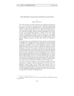 the growing challenge of pro se litigation