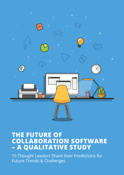The Future of Collaboration Software &ndash; A Qualitative Study