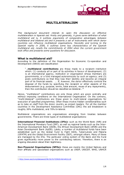 MULTILATERALISM