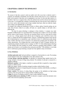Group Technology