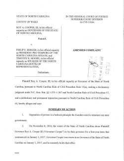 Amended Cooper v. Berger et al complaint