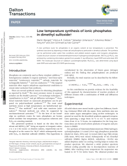 Dalton Transactions - RSC Publishing