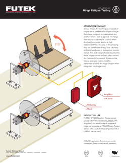 Hinge Fatigue Testing