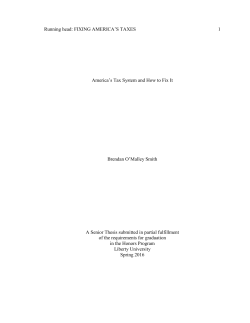 America`s Tax System and How to Fix It